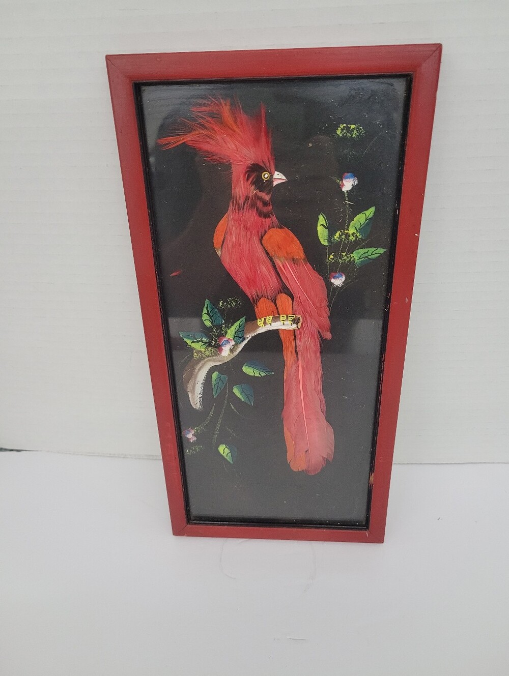 Mexican Folk Art Vintage Feather Bird